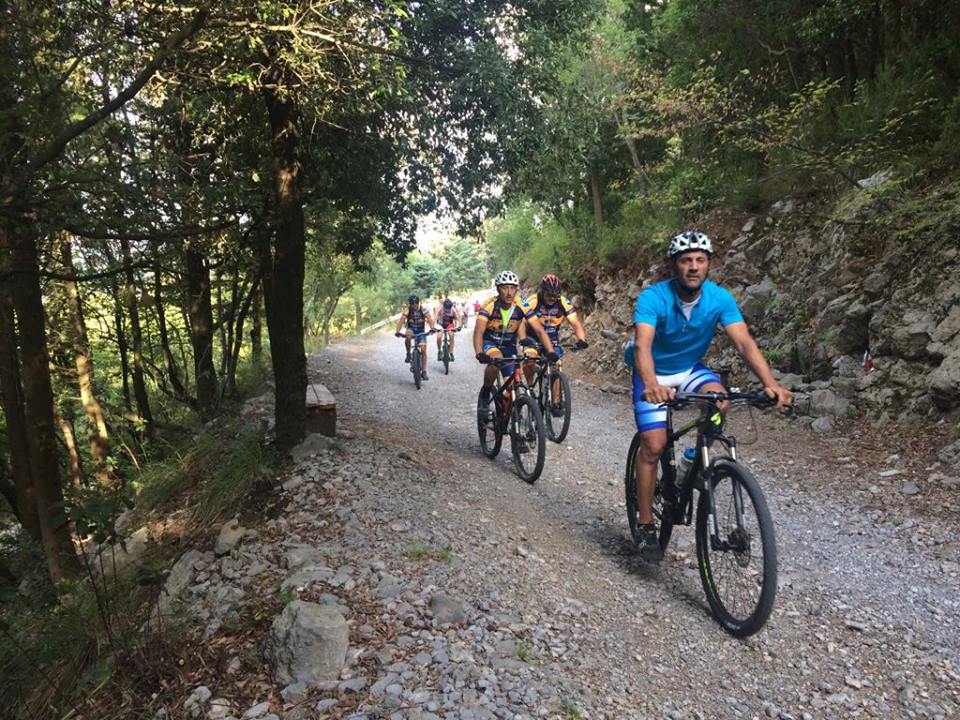 bikers on Monte Massico