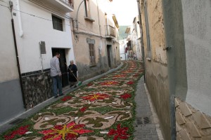 Un tratto dell'Infiorata degli anni scorsi