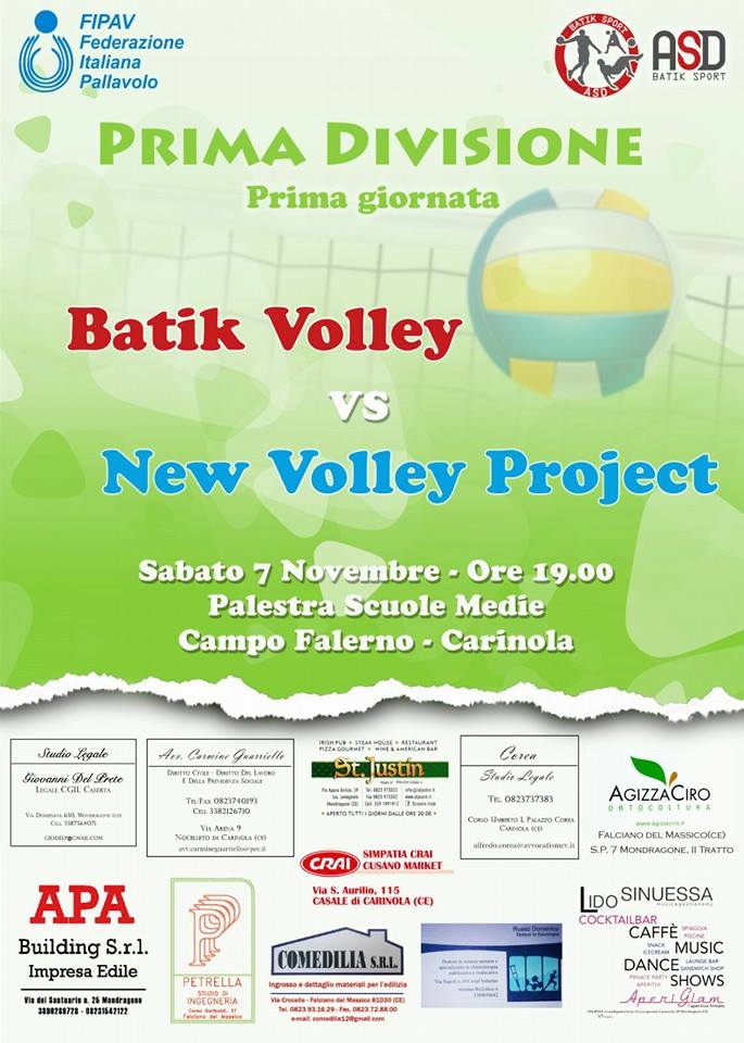 I Giornata Batik Volley