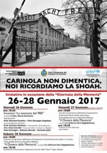 Giornata della Memoria 2017 - Programma