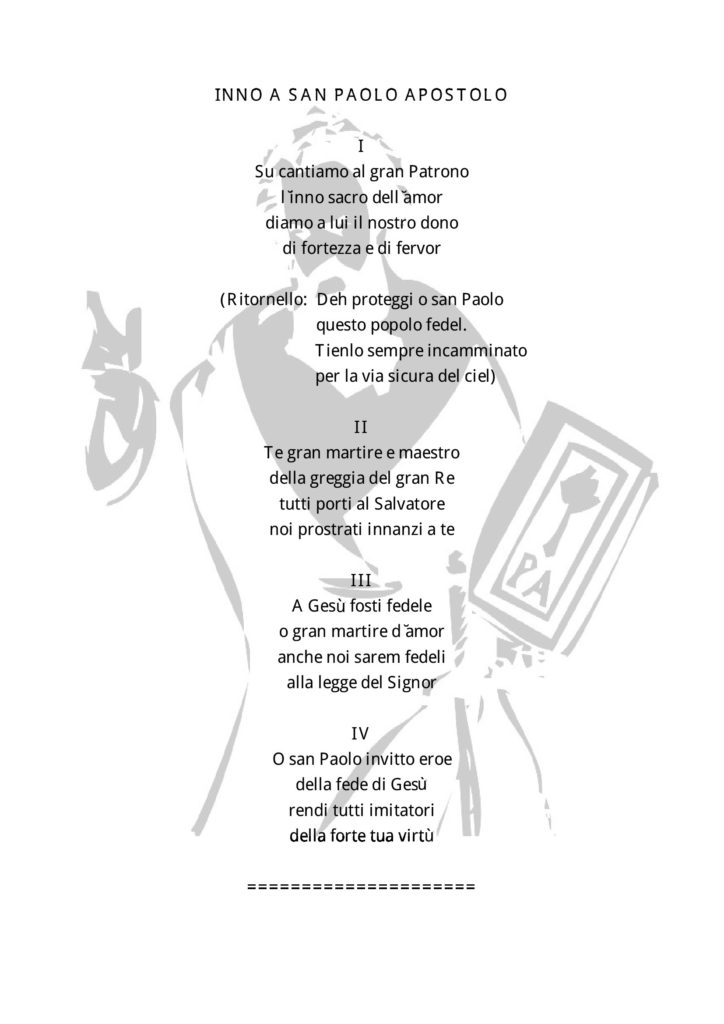 Testo della novena
