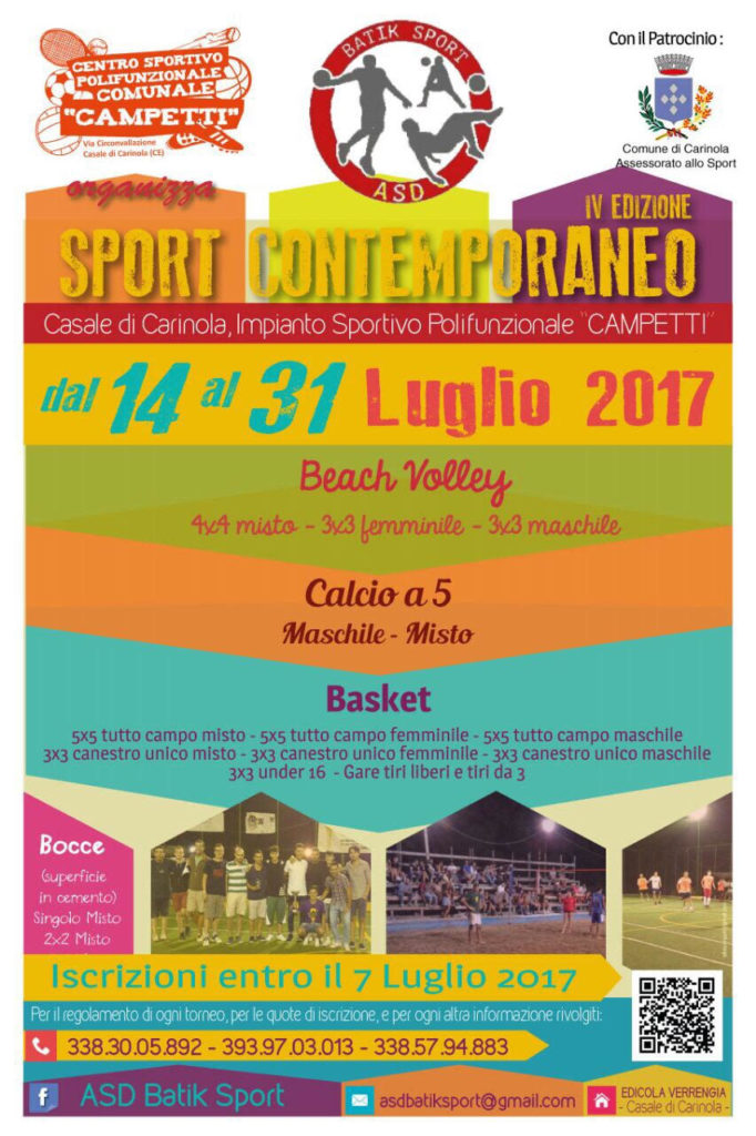 Sport Contemporaneo 2017 - Locandina