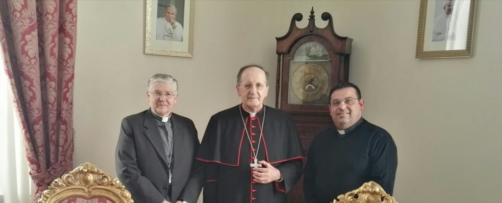 Il vescov Piazza, Sua Eminenza il cardinale Stella e don Luciano