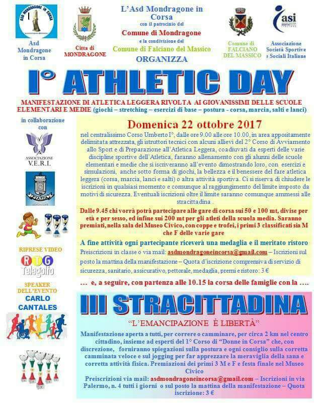 Locandina I ATHLETIC DAY